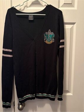 Harry Potter Slytherin Black Cardigan